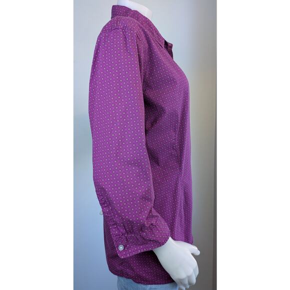 Eddie Bauer Womens Shirt XXL Purple Geometric Button Down 3/4 Sleeve
PreppyQ - Picture 5 of 11